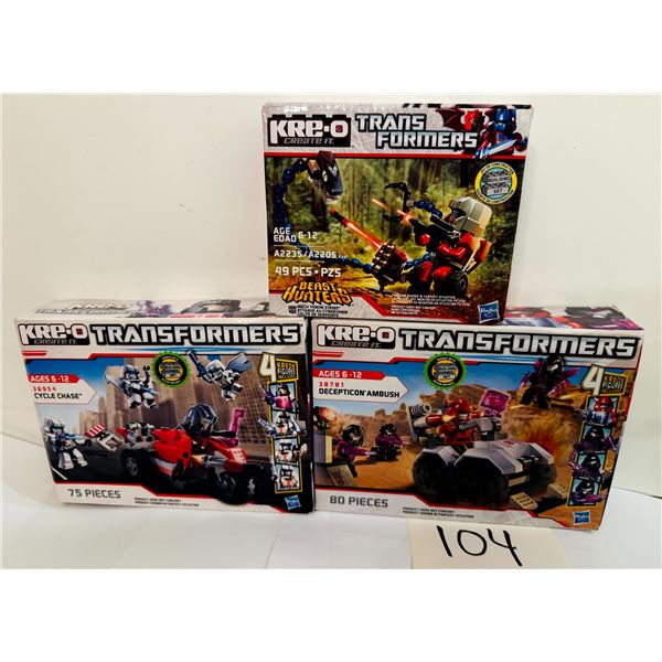 KRE-O Transformers Cycle Chase Decepticon Ambush Mech Venom Strike Sets New
