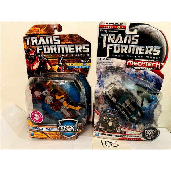 Transformers Deluxe Action Figure Lot Reveal Shield Wreck-Gar DOTM Topspin New