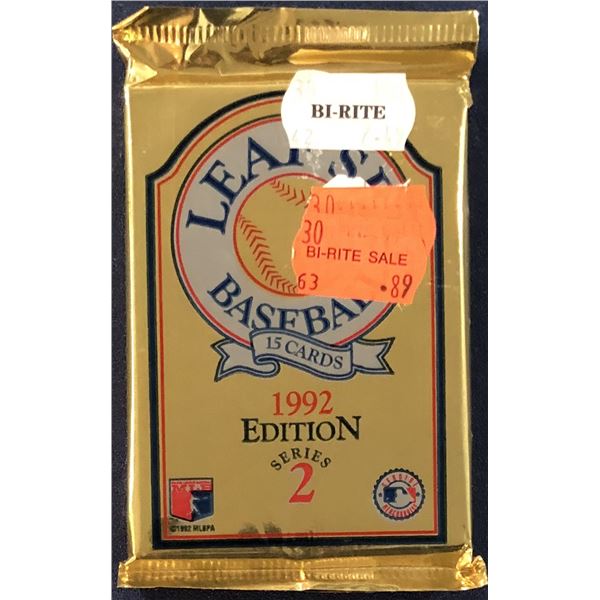 1992 LEAF BASEBALL SERIES 2 FOIL PACK