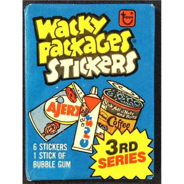 1980 TOPPS WACKY PACKAGES 3rd SERIES WAX PACK