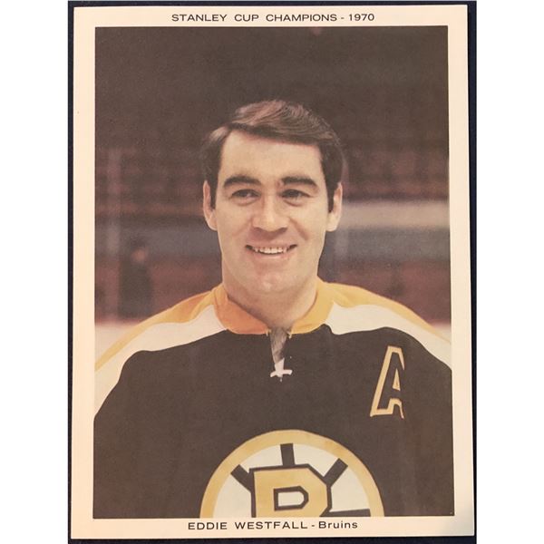 1970 BOSTON BRUINS STANLEY CUP CHAMPS - ED WESTFALL
