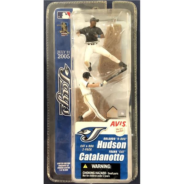 TORONTO BLUE JAYS 2005 ORLANDO HUDSON / FRANK CATALANOTTO MINI McFARLANE
