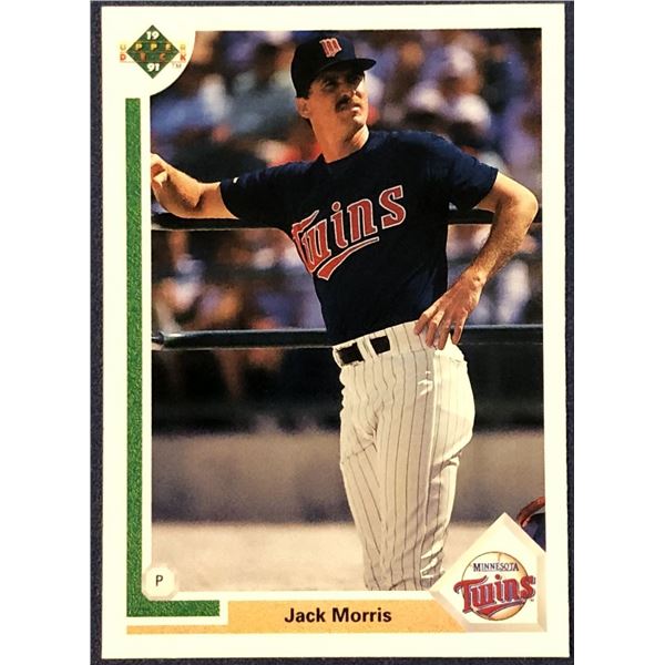 1991 UPPER DECK JACK MORRIS (HOF)