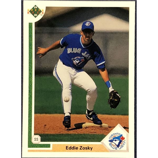1991 UPPER DECK MLB EDDIE ZOSKY ROOKIE CARD