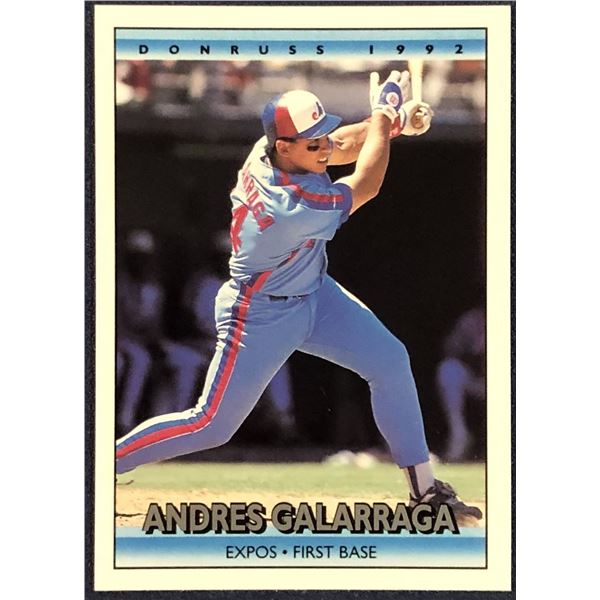 1992 DONRUSS BASEBALL ANDRES GALARRAGA