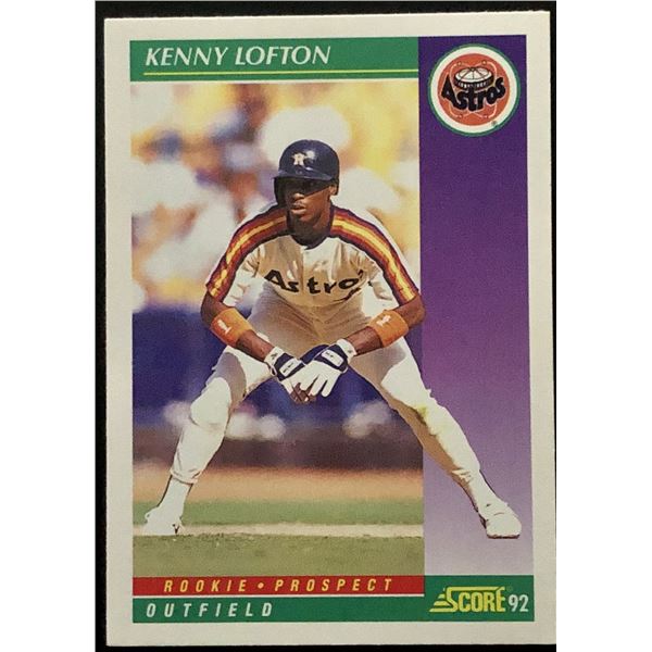 1992 SCORE KENNY LOFTON ROOKIE CARD