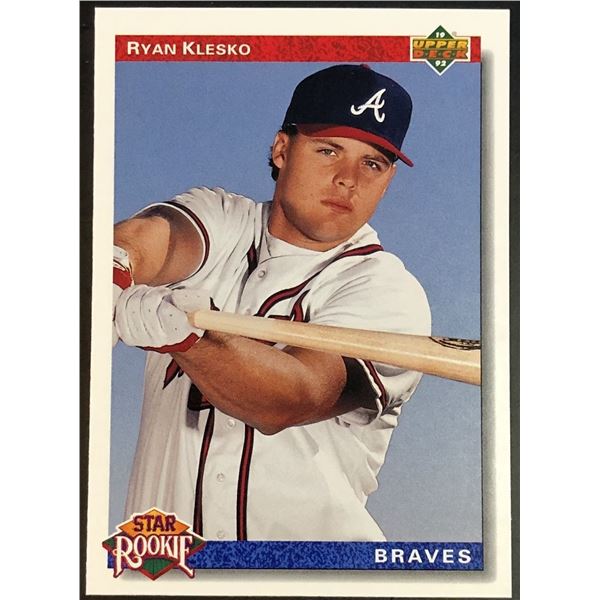 1992 UPPER DECK RYAN KLESKO ROOKIE CARD