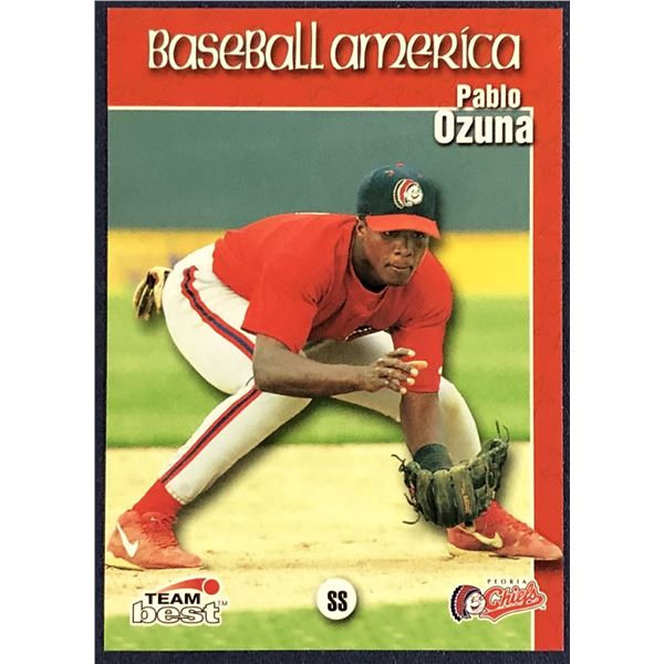 1999 BASEBALL AMERICA PABLO OZUNA ROOKIE CARD