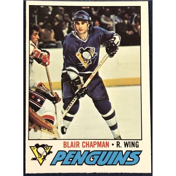 1977-78 O-PEE-CHEE NHL BLAIR CHAPMAN ROOKIE CARD