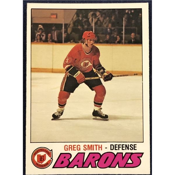 1977-78 O-PEE-CHEE NHL GREG SMITH ROOKIE CARD