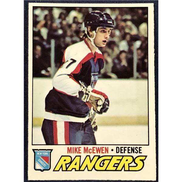 1977-78 O-PEE-CHEE NHL MIKE McEWEN ROOKIE CARD
