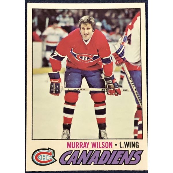1977-78 O-PEE-CHEE NHL MURRAY WILSON