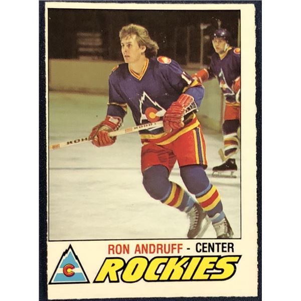 1977-78 O-PEE-CHEE NHL RON ANDRUFF ROOKIE CARD