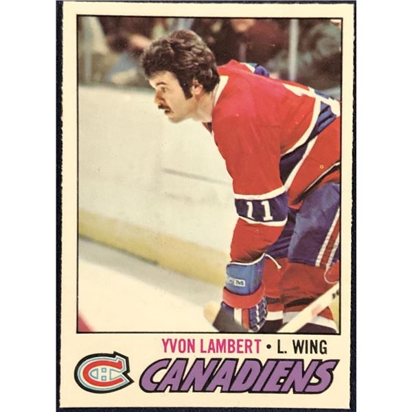 1977-78 O-PEE-CHEE NHL YVON LAMBERT