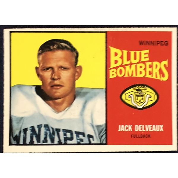 1964 O-PEE-CHEE CFL JACK DELVEAUX (HOF)