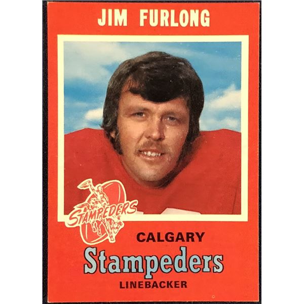1971 O-PEE-CHEE CFL JIM FURLONG