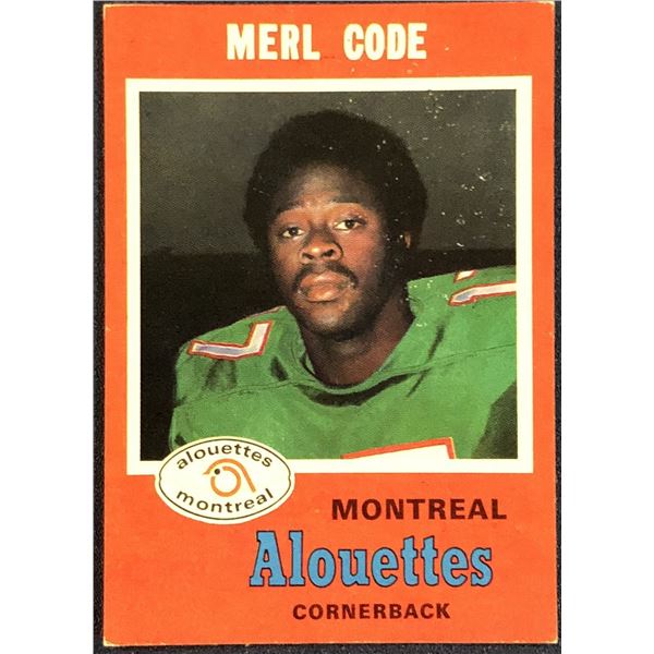 1971 O-PEE-CHEE CFL MERL CODE