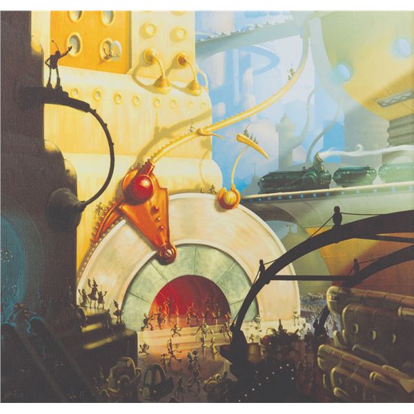 A "Robots"  Artist's Proof Giclee on Canvas.