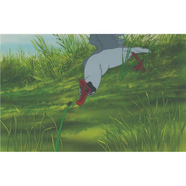A "Watership Down" Original Production Cel and Matching Production Background.