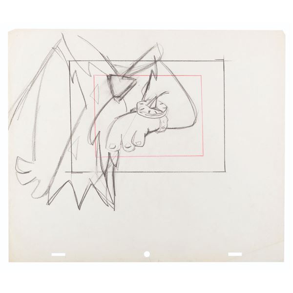 A "The Flintstones" Original Layout Drawing.