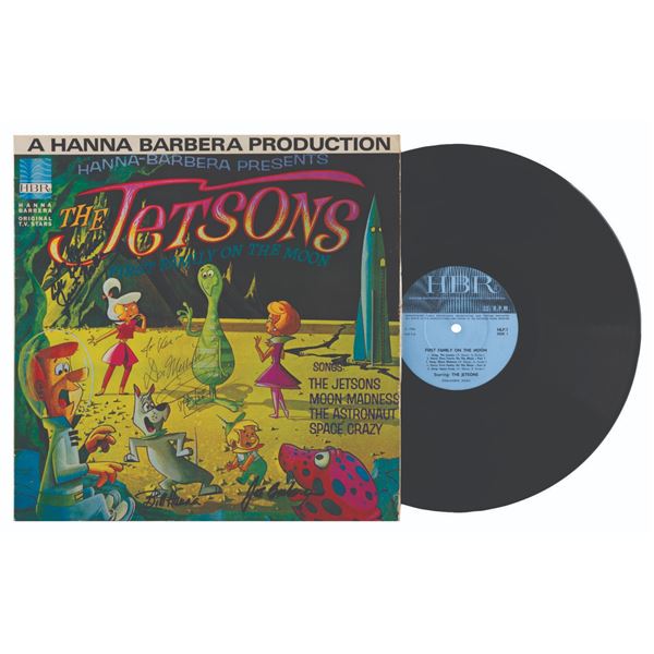 A Multi-Signed "The Jetsons: First Family on the Moon" Record.