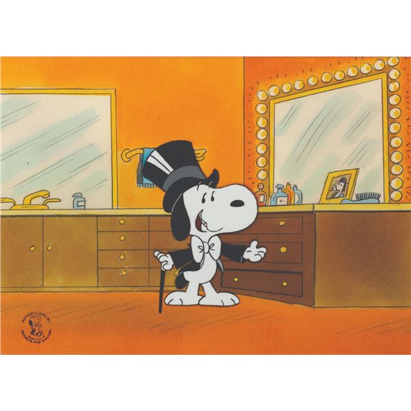 A Signed "Snoopy! The Musical" Production Cel & Drawing.
