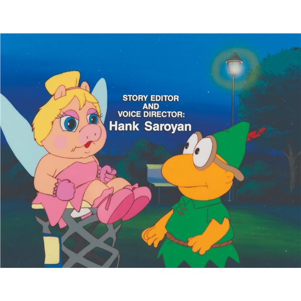 A "Muppet Babies" Original Credit Cel and Background.