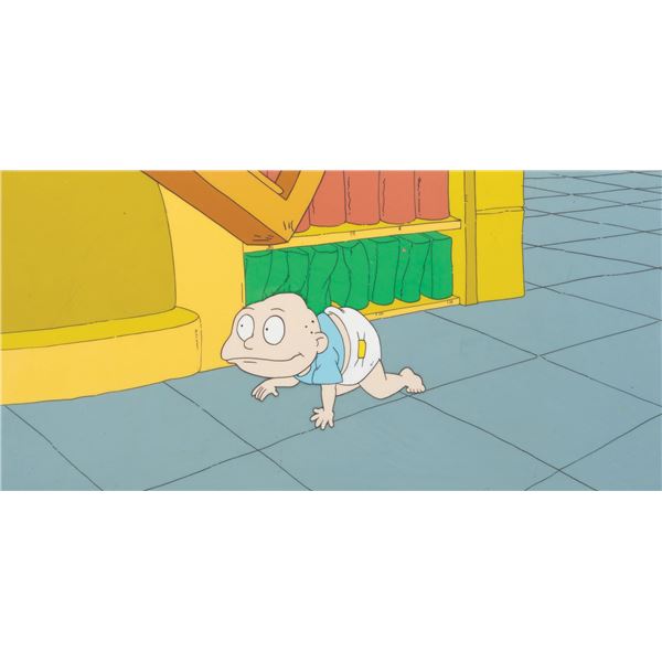 A "Rugrats" Production Cel and Background Setup.