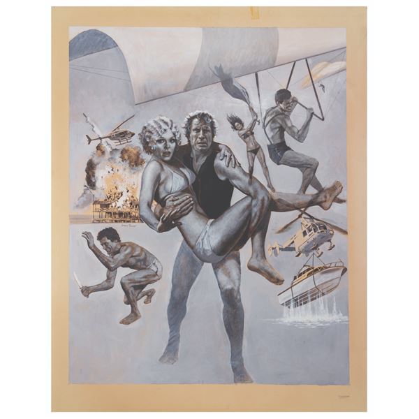 A "The Fantastic Seven" Original Poster Painting.