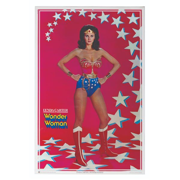 A Lynda Carter "Wonder Woman" Merchandise Poster.