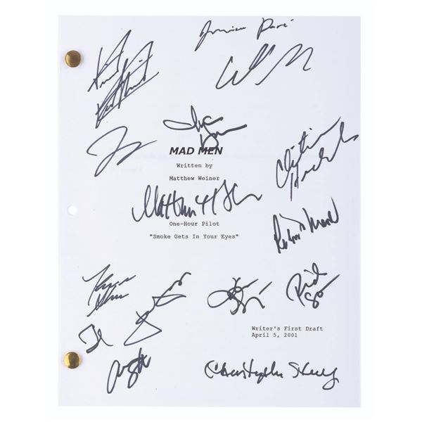A Multi-Signed "Mad Men" Pilot Script.