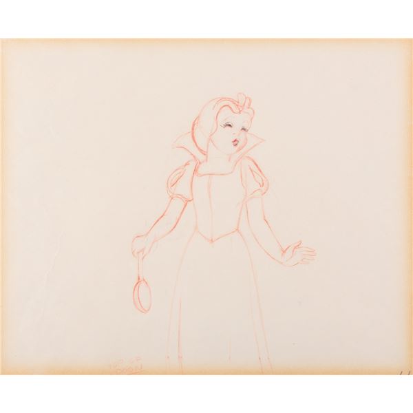 A "Snow White and the Seven Dwarfs" Production Drawing.