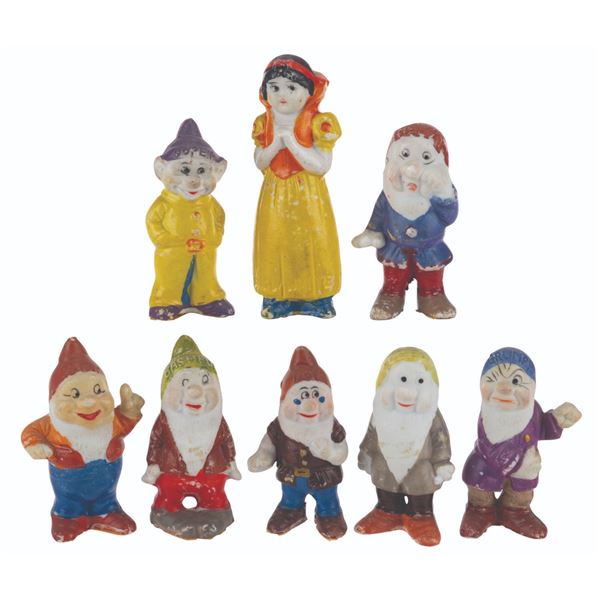 A "Snow White and the Seven Dwarfs" Borgfeldt Bisque Set.