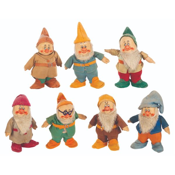A "Snow White and the Seven Dwarfs" Chad Valley Doll Set.