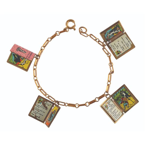 A "Ferdinand the Bull" Charm Bracelet.