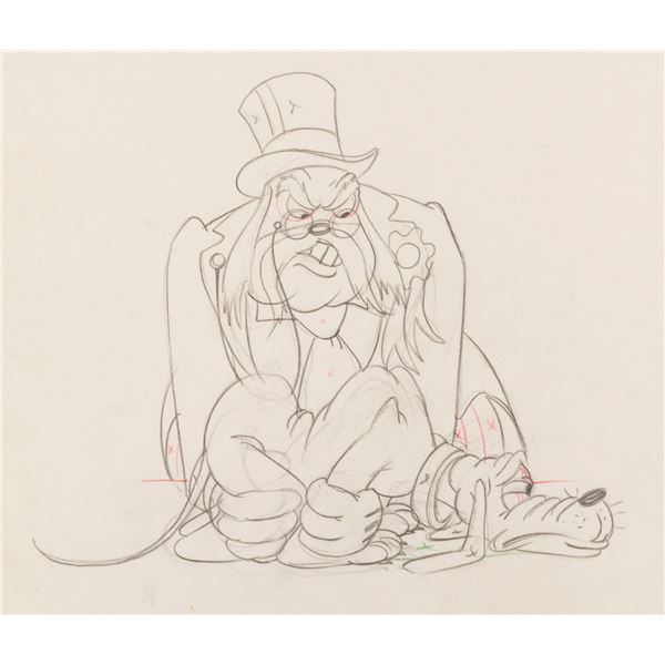 A "Society Dog Show" Judge Production Drawing.