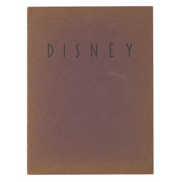 A Rare Walt Disney Retrospective Exhibition Catalog.