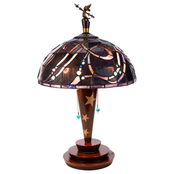 A "Fantasia" Sorcerer Mickey Stained Glass Lamp.