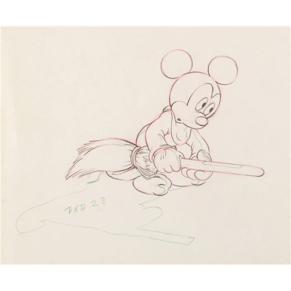 A "Fantasia" Sorcerer Mickey Original Production Drawing.