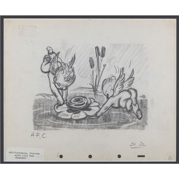 A "Fantasia" Cherubs Original Concept Drawing.