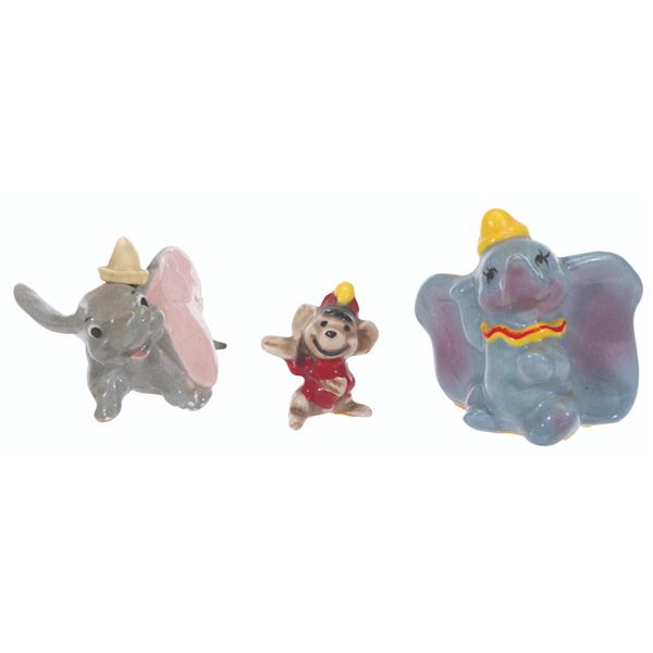 A Collection of "Dumbo" Ceramic Figurines.