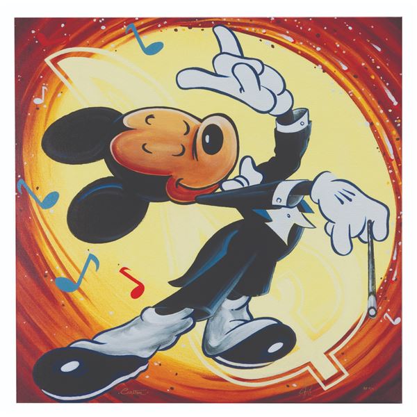 An Artist's Proof "Maestro Mickey" Giclee Canvas Print.
