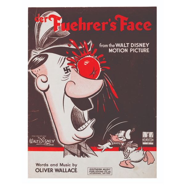 Sheet Music for Walt Disney's "Der Fuehrer's Face."