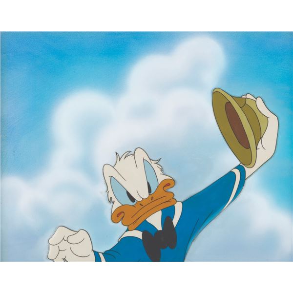 A Donald Duck Production Cel from "Frank Duck Brings 'em Back Alive."