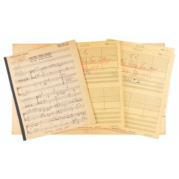The Full Score and Script for "The Peter Pan Story" TV Featurette.