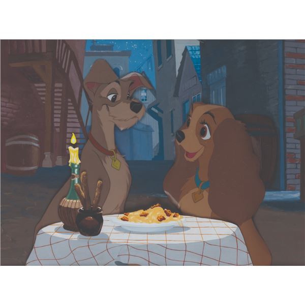 A Pair of "Lady and the Tramp" Original Production Cels.