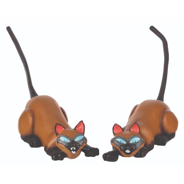 A Pair of "Lady and the Tramp" Si and Am Store Displays.