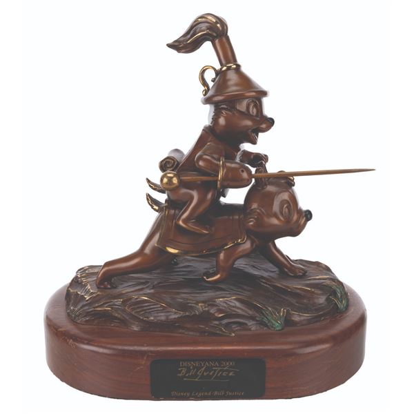 A Bronze Chip 'n' Dale "Dragon Around" Sculpture.
