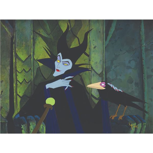 A Maleficent and Diablo Original Painting by Toby Bluth.