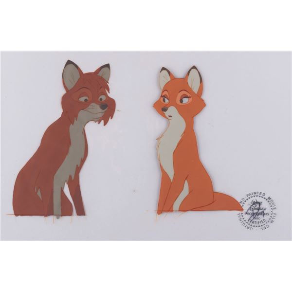 A Pair of "The Fox and the Hound" Original Production Cels.